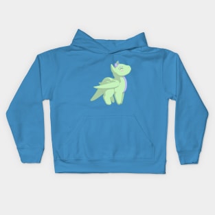 Green Chibi Dragon Kids Hoodie